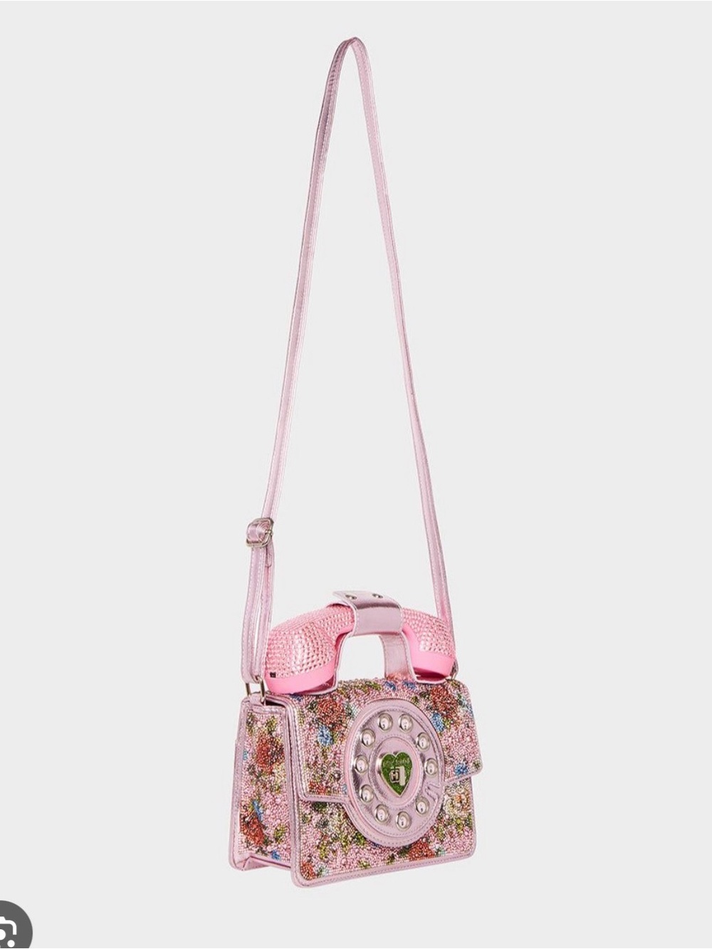 Betsey Johnson Kitsch Gimme a Ring Phone Bag in Pink (Working Phone) - Picture 3 of 14